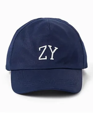 Zippy Embroidered Cap - Dark Blue