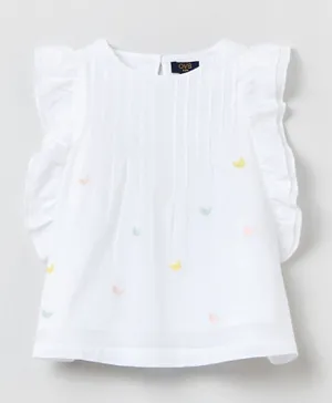 OVS Butterfly Top - Bright White