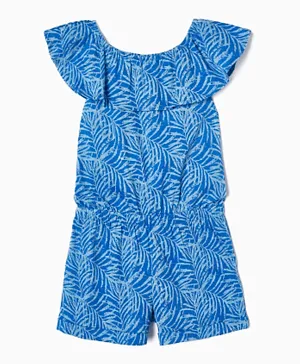 Zippy All Over Printed Jumpsuit - Blue