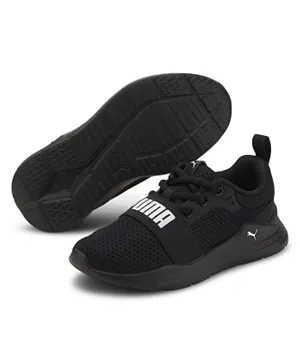 بوما حذاء سنيكرز وايرد رن للأطفال - أسود
