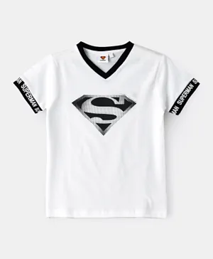 Warner Bros Superman Short Sleeves T-Shirt - White