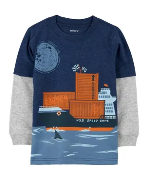 Carter's Ship Layered-Look Jersey Tee - Multicolor