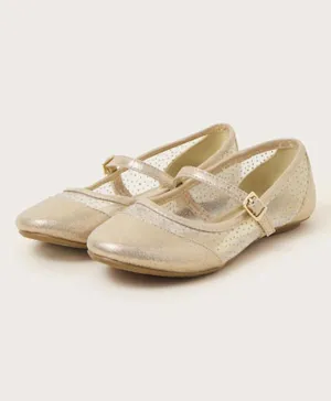 مونسون تشيلدرن - حذاء باليرينا - ذهبي