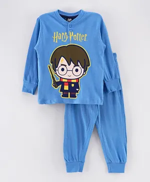 Warner Bros Harry Potter Pajama Set - Light Blue