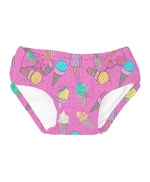Slipstop Glace Swim Panties - Pink