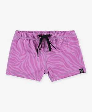 Beach & Bandits Printed Swim Shorts XS - Purple