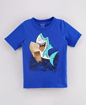The Children's Place Whale Printed T-Shirt - Blue