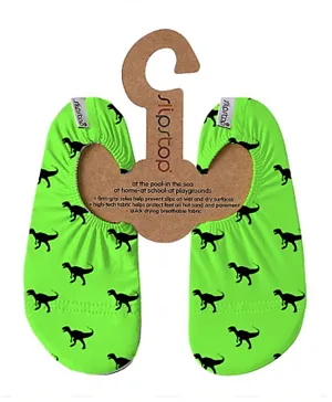 Slipstop Dino Print Ovi Multipurpose Pool Shoes - Green