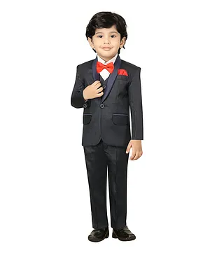 Smart Baby 4 Piece Party Suit - Navy Blue