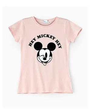 UrbanHaul X Disney Mickey Mouse Graphic T-Shirt - Pink