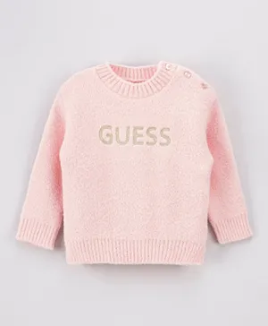Guess Kids Fleece Sweater - Pink