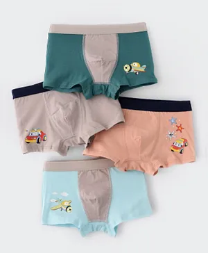 Babyqlo 4 Pack Toys Cotton Underpants - Multicolor