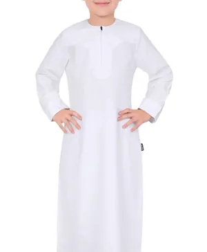 Mashroo Aplos Omani Kandora - White