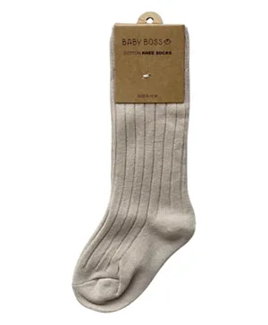 Baby Boss ME Knee Socks - Beige