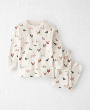 Carter's  Organic Cotton 2-Piece Pajamas Set - Off White