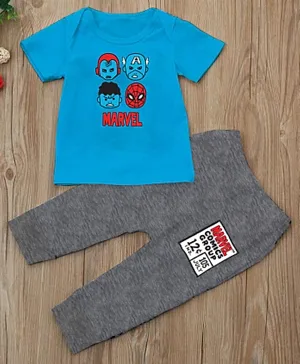 Marvel Comics Infants Pyjama Set - Blue Grey