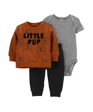 Carter's 3-Piece Little Pup Sweater Set - Multicolor