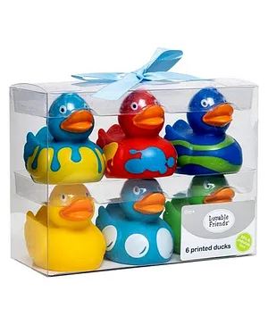 Luvable Friends Pack of 6 Printed Rubber Ducks Non Toxic Bath Toys for Babies Assorted Colors BPA Free 0 Months Online in UAE Buy at Best Price from FirstCry.ae 2b86daebc0696