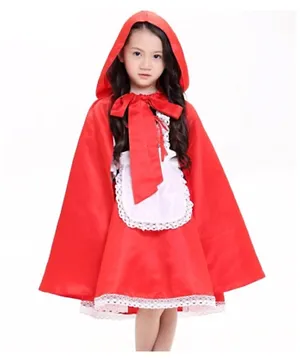 Brain Giggles Red Riding Hood Costume for Girls - Red
