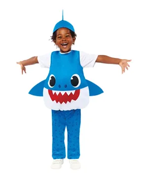 Party Centre Blue-Daddy Baby Shark Fancy Dress Costume - Blue