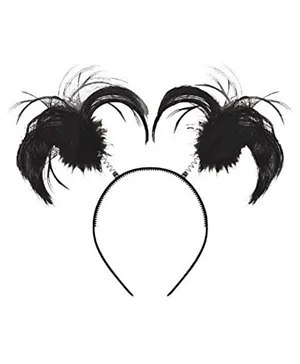 Party Centre Ponytail Headbopper - Black