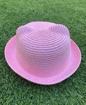 ذا جيرل كاب قبعة شاطئ للفتيات - وردي فاتح