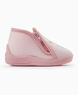 Zippy Kitty Booties - Pink