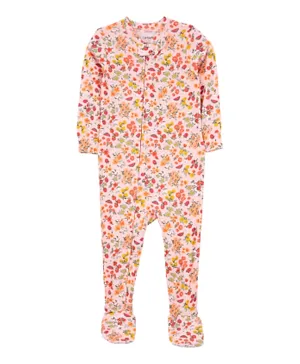 Carter's 1-Piece Floral PurelySoft Footie Pajamas - Multicolor