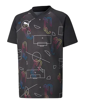 Puma Neymar JR Thrill Jersey Jr Tee - Black