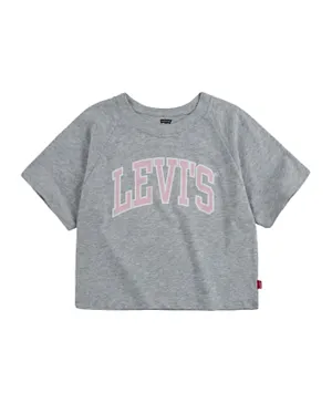 Levi's Cropped Raglan T-Shirt - Grey