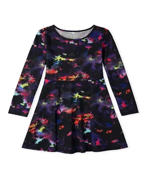 The Children's Place Galaxy Print Dress - Multicolor