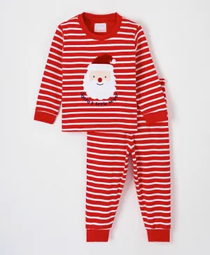 JoJo Maman Bebe Santa Pajamas Set - Red