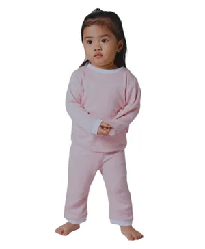 Forever Cute Graphic Pyjama Set - Pink