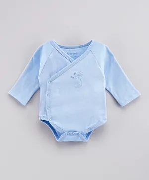 Babybol Full Sleeves Bodysuit - Light Blue