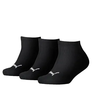 Puma Kids Invisible Socks Pack of 3 - Black