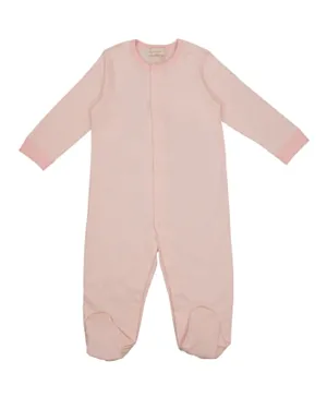 Sugar Sprinkle Organic Cotton Angel Wings Theme Costume Sleepsuit - Baby Pink