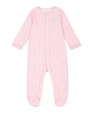 Elle Baby All Over Print Sleepsuit - Pink