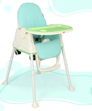 Babyhug 3 in 1 Comfy High Chair with Wheels - Green