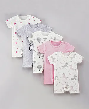 SAPS Pack of 5 Romper - Multicolor