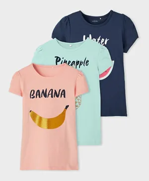 Name It 3 Pack Fruits T-Shirt - Multicolor