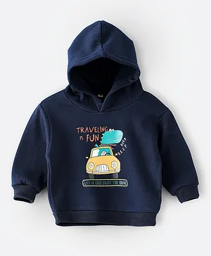 Lamar Kids Travelling Is Fun Hoodie - Navy