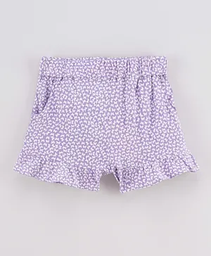 Only Kids Kogscarlett Ruffle Shorts - Chalk Violet