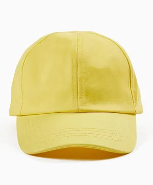 Zippy Adjustable Velcro Closure Cap - Yellow