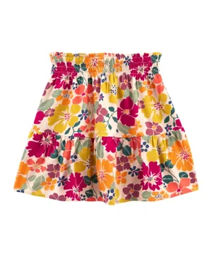 Carter's Brown Floral Skirt - Multicolor