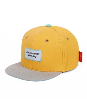 Hello Hossy Embroidered Cap - Yellow