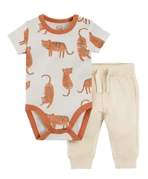 SMYK Animal Print Bodysuit with Pant - Multicolor