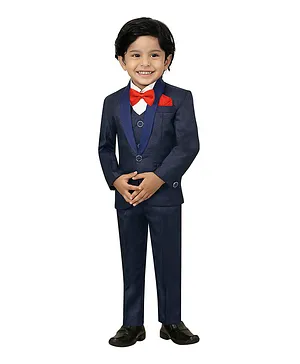 Smart Baby 4 Piece Party Suit - Royal Blue
