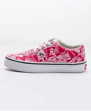 Vans Yt Doheny Low Top Shoes - Red