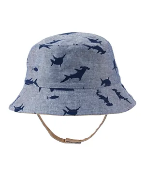 Carter's Reversible Shark Bucket Hat -Blue