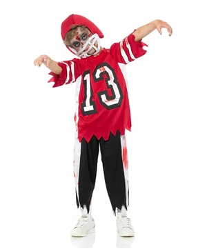 Mad Toys Zombie Football Soccer Player Halloween Costume - Red